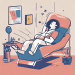 A woman on a recliner taking a quick 20-minute power nap