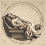 A man taking a Polyphasic nap in the style of Leonardo Da Vinci